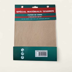 PAPIER DE VERRE 4 FEUILLES