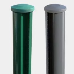 POTEAUX POUR PANNEAU GRILLAGE RIGIDE AVEC BOUCHONS (ALERTE PROMO)